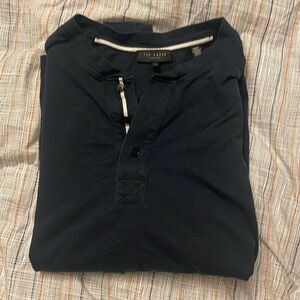 Ted Baker navy short sleeve Henley